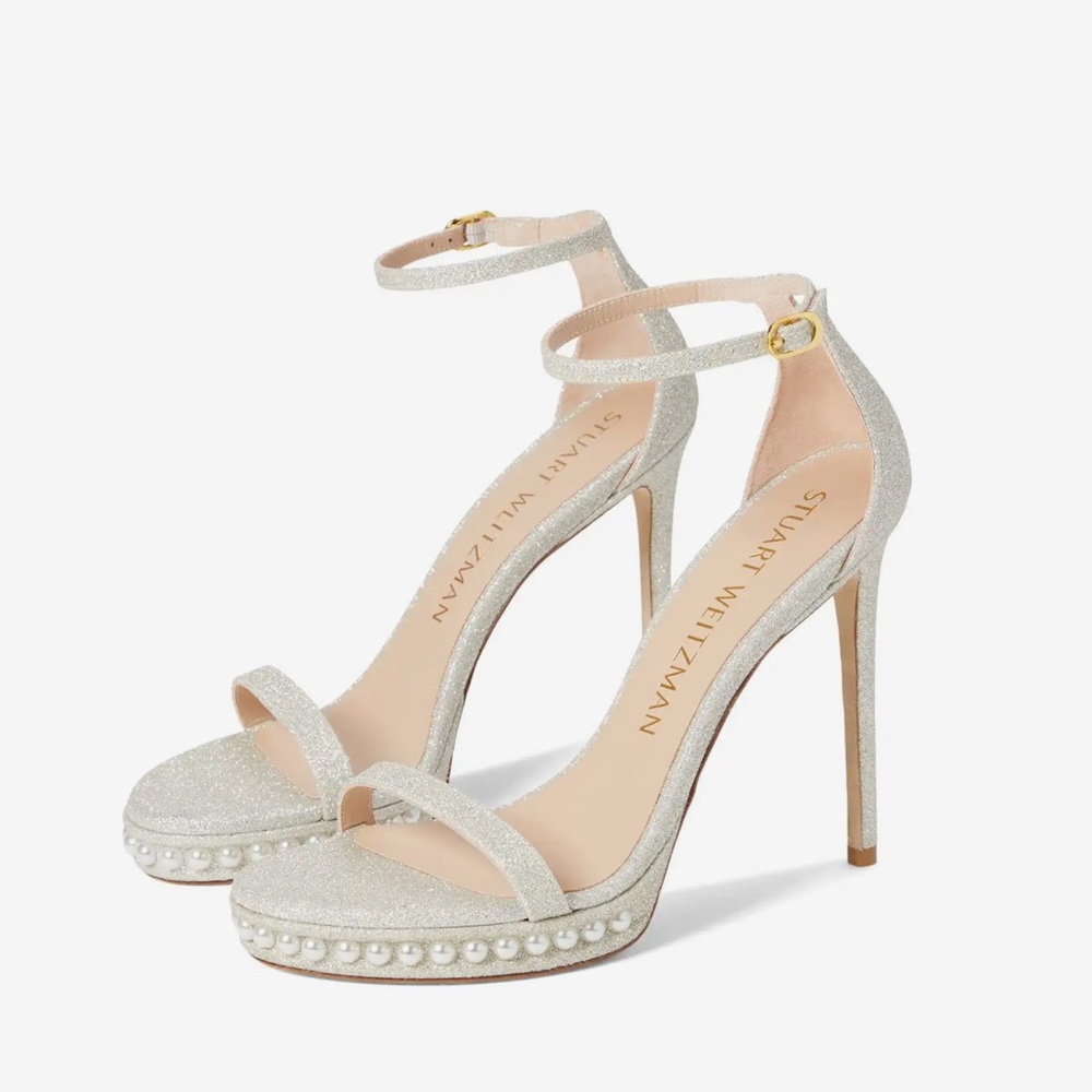 Stuart Weitzman Nudistdisco Pearl Platform Sandals